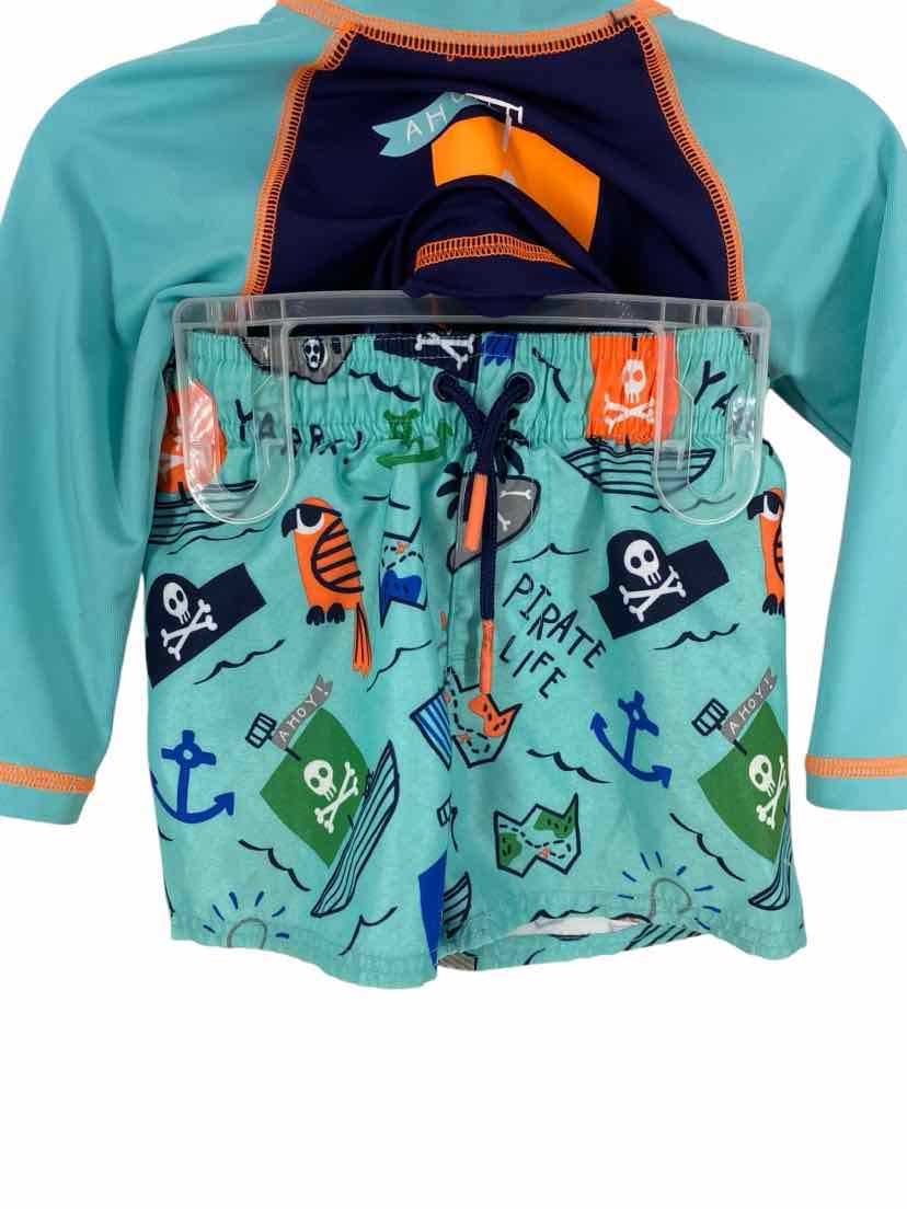 Cat & Jack Kids Size 18m 2 pc Bathing Suit