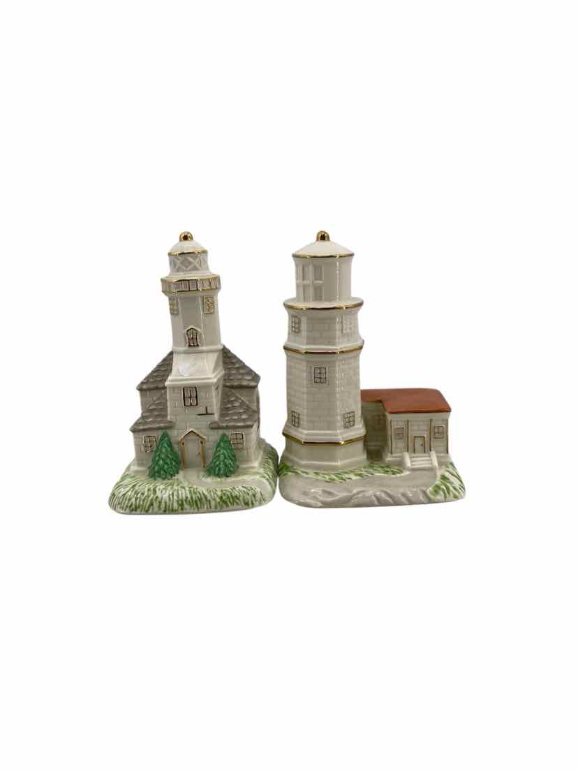 Mikasa Green Lighthouse Book Ends