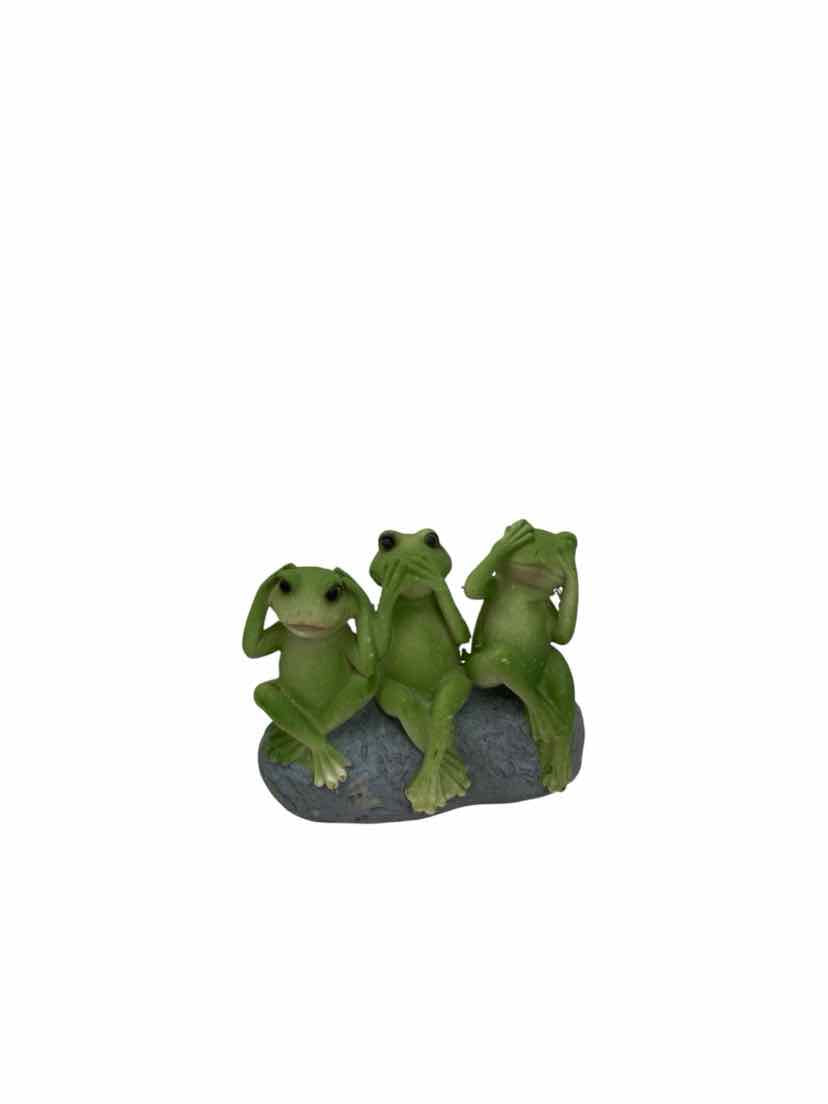 No Brand Green 3 frogs Table Decor
