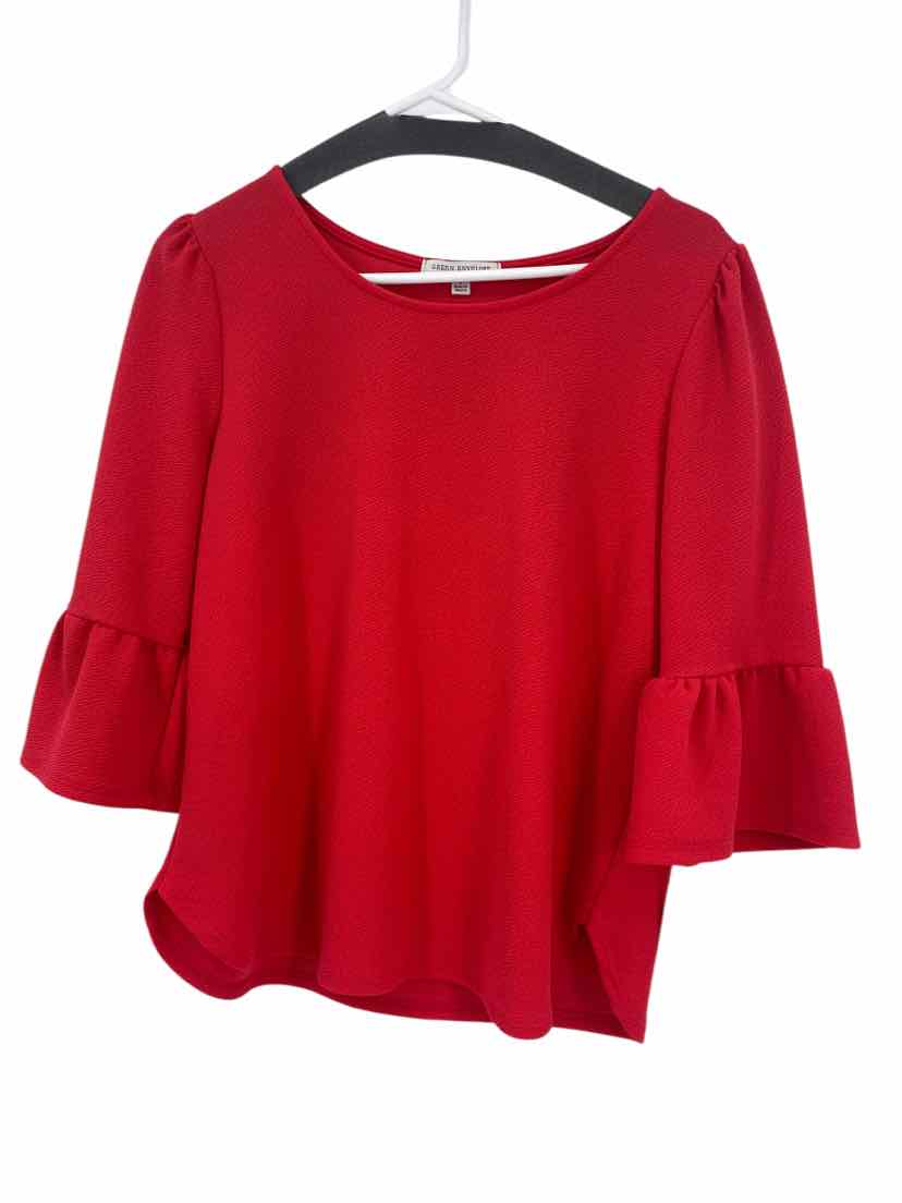 Ladies Green Envelope Size L Shirt