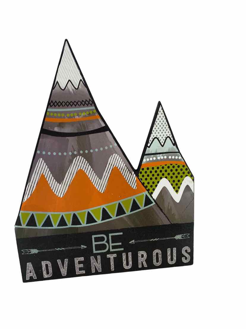 Hobby Lobby Black Be Adventurous NEW Wood Decor