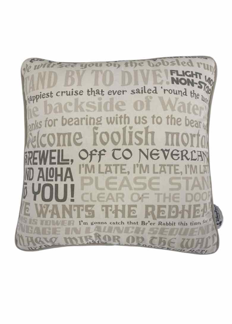 Disney Cream Throw Pillow