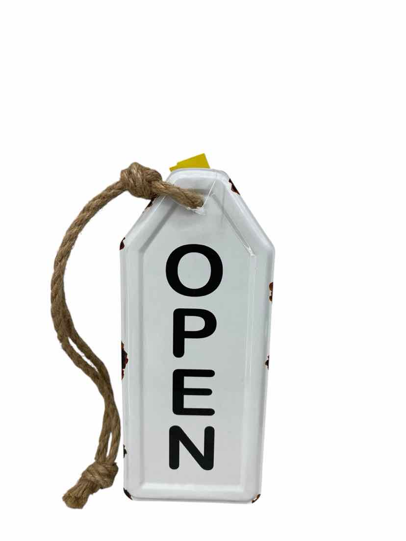 No Brand White Open-Close Metal Decor