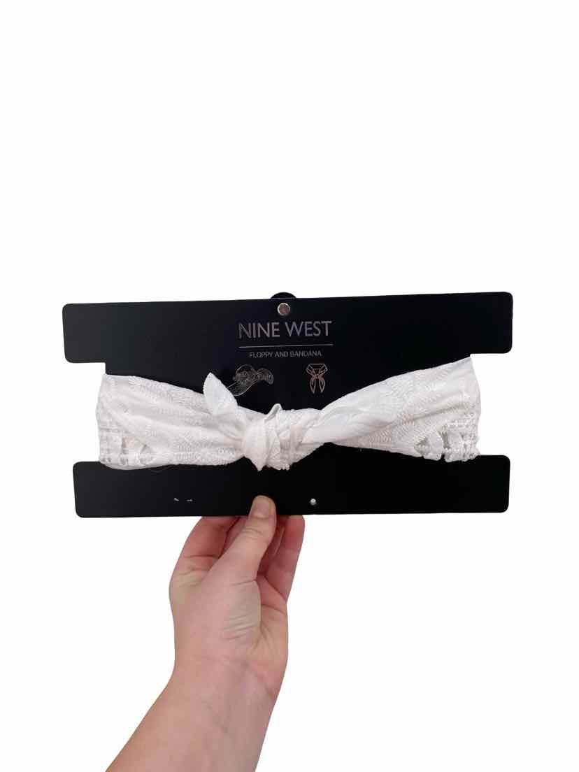 Nine West White Floppy / Bandana NEW Accessories