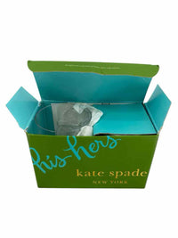 Kate Spade His/Hers Old Fashioned Glasses NEW Glass Set