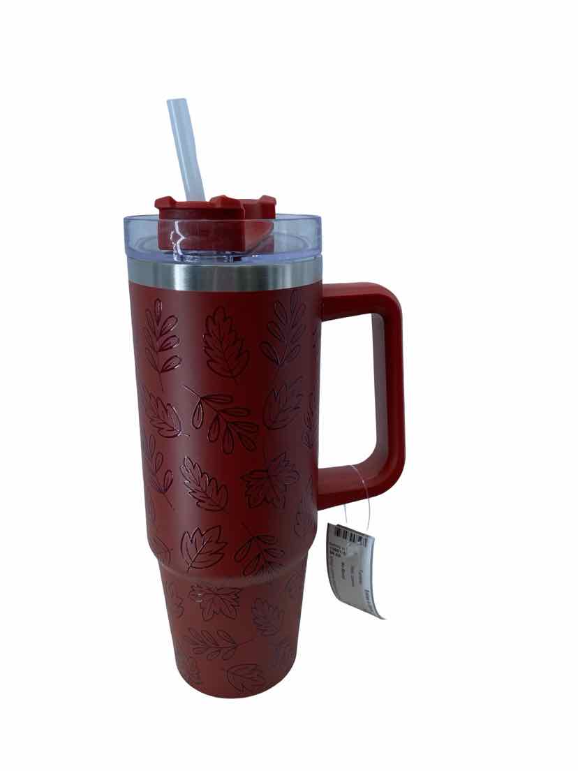 No Brand Red Leaves Tumbler
