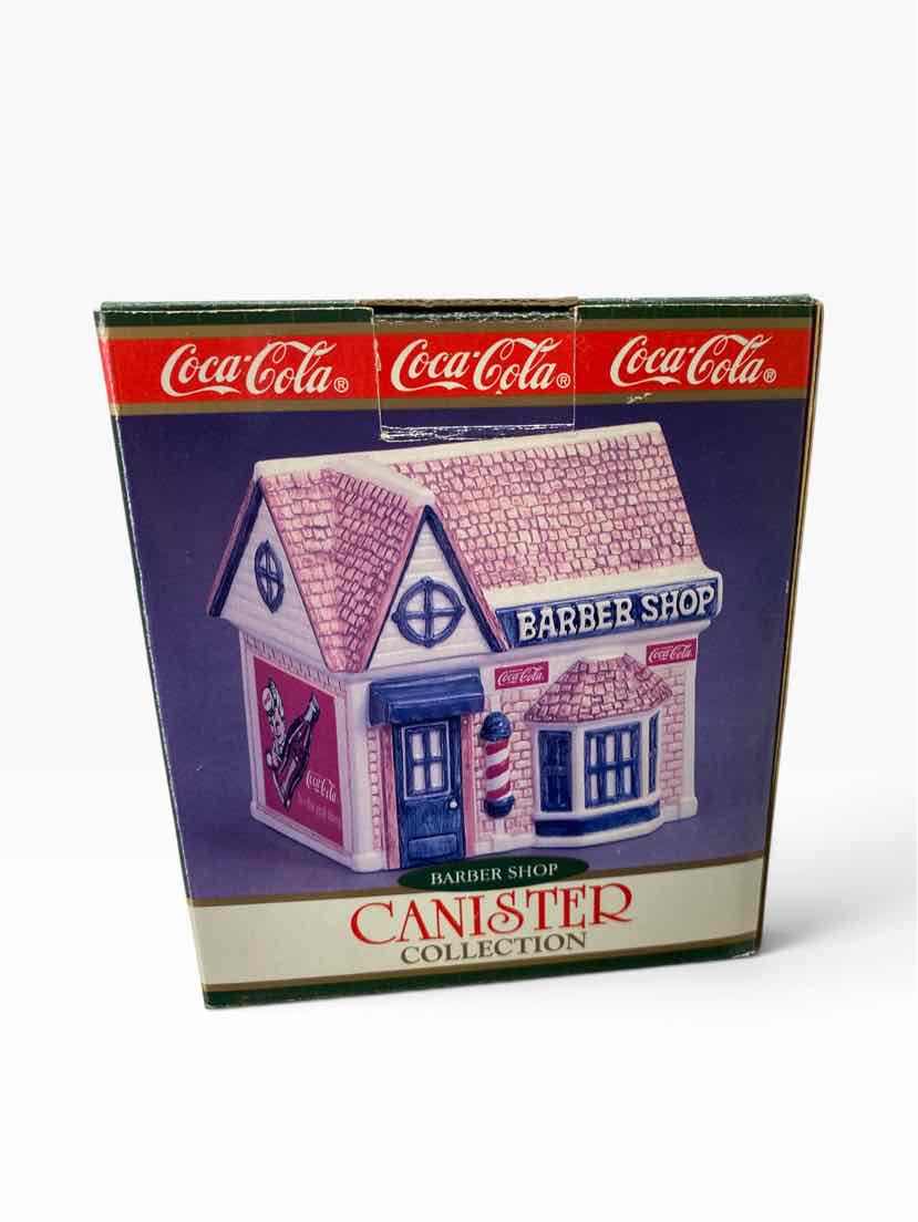 Coca-Cola Barber Shop NEW Canisters