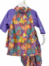 UV Skins Kids Size 4t 3pc Bathing Suit