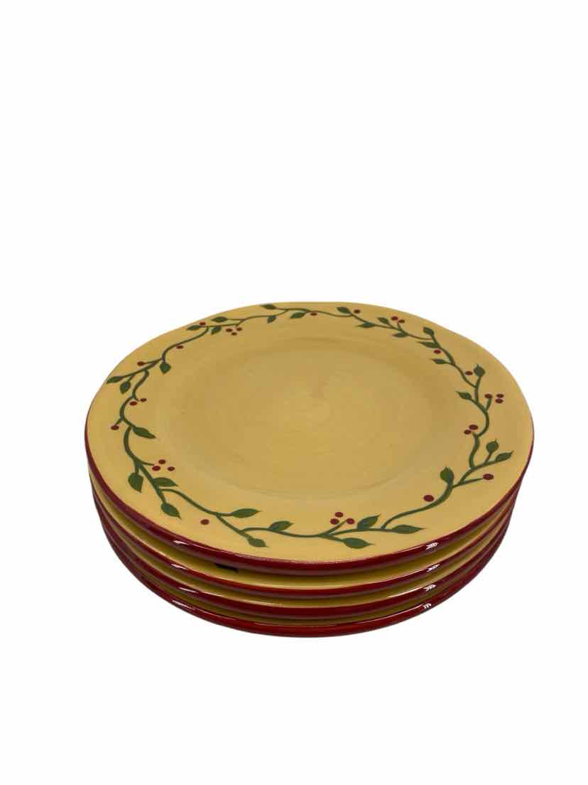Park Designs Yellow Set of 4 Plate Set