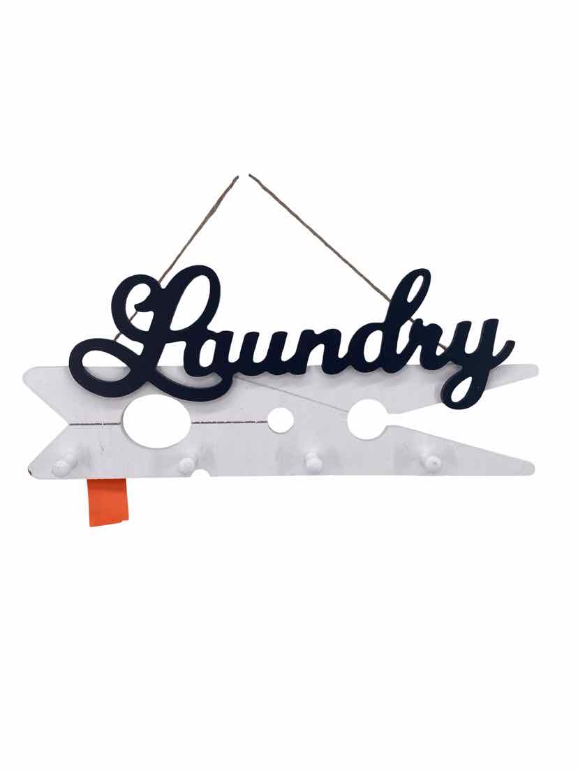White Laundry Wall Decor