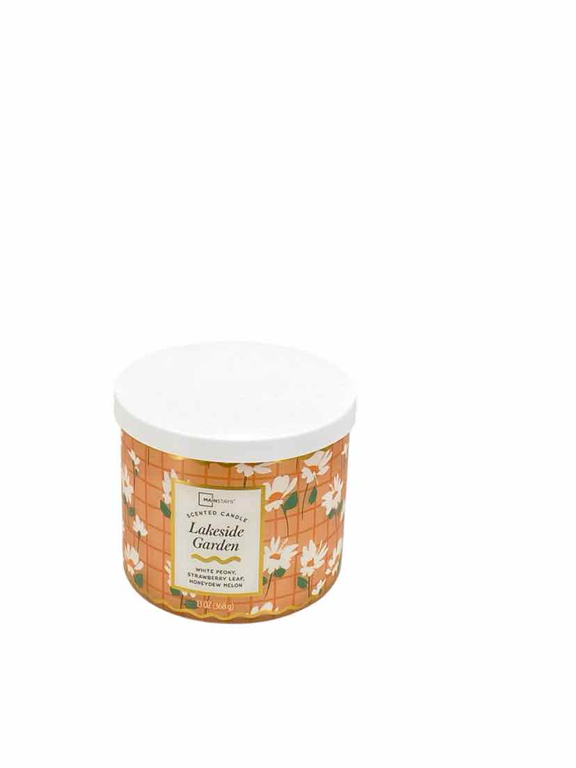 Mainstays Orange Lakeside Garden NEW Candle
