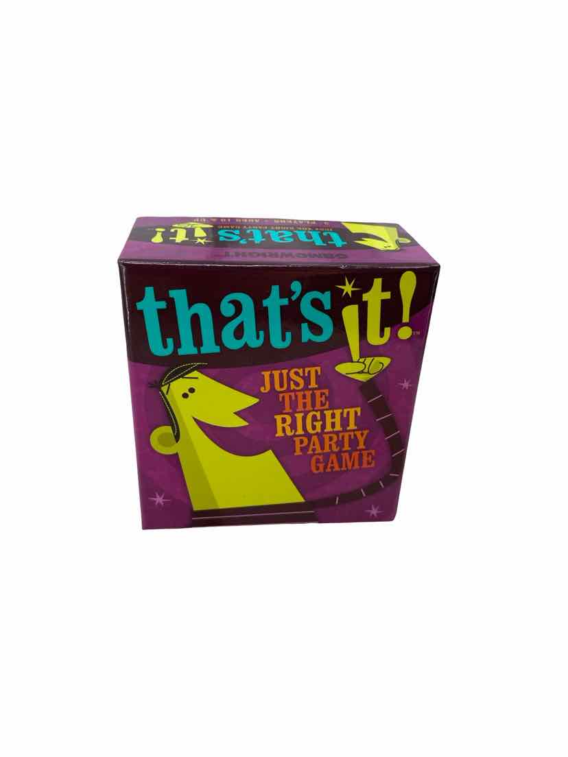 That's It Game