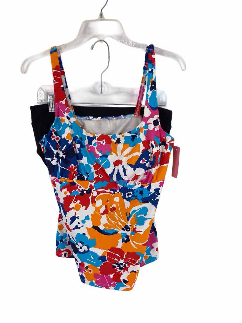 Lands End Ladies Size 12/14 2 pc Bathing Suit