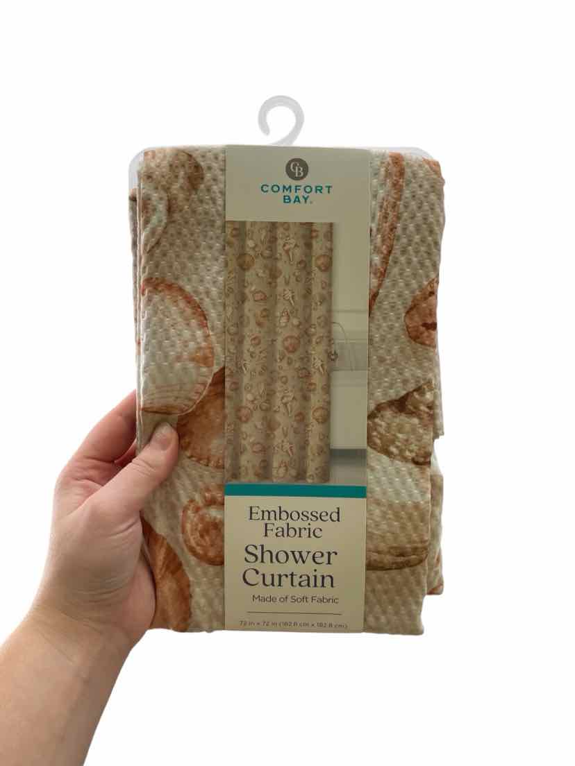 Comfort Bay Tan NEW Shower Curtain