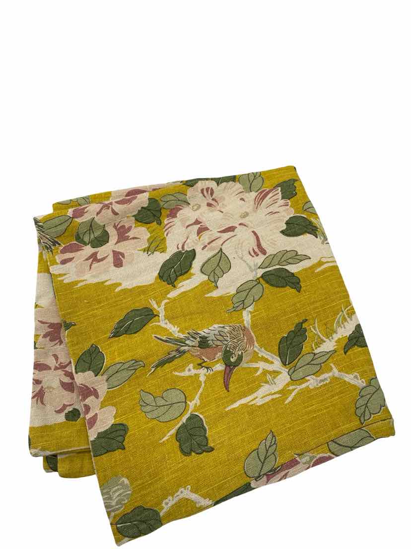 Pottery Barn Yellow Humming Bird Size 22x22 Pillow Cover