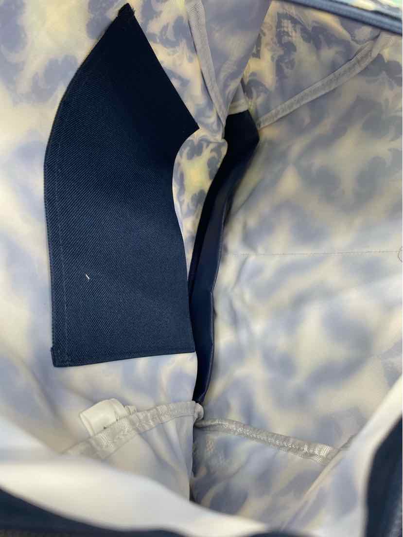 Thirty one White Navy Print Tote