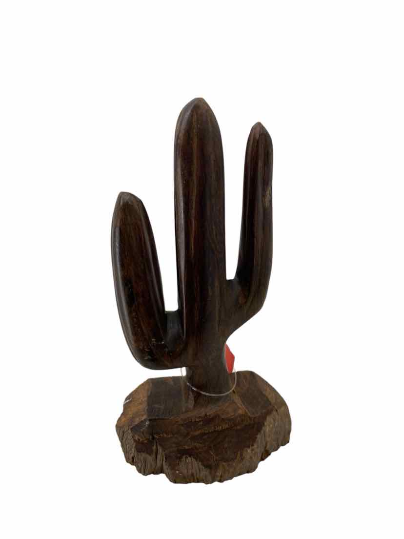 Wooden Cactus Table Decor