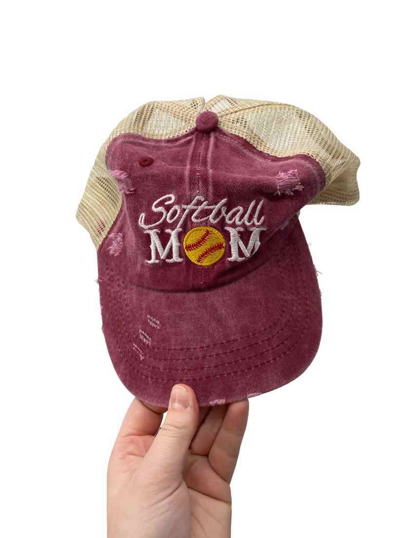 Ladies Softball Mom Size One Size NEW Hat