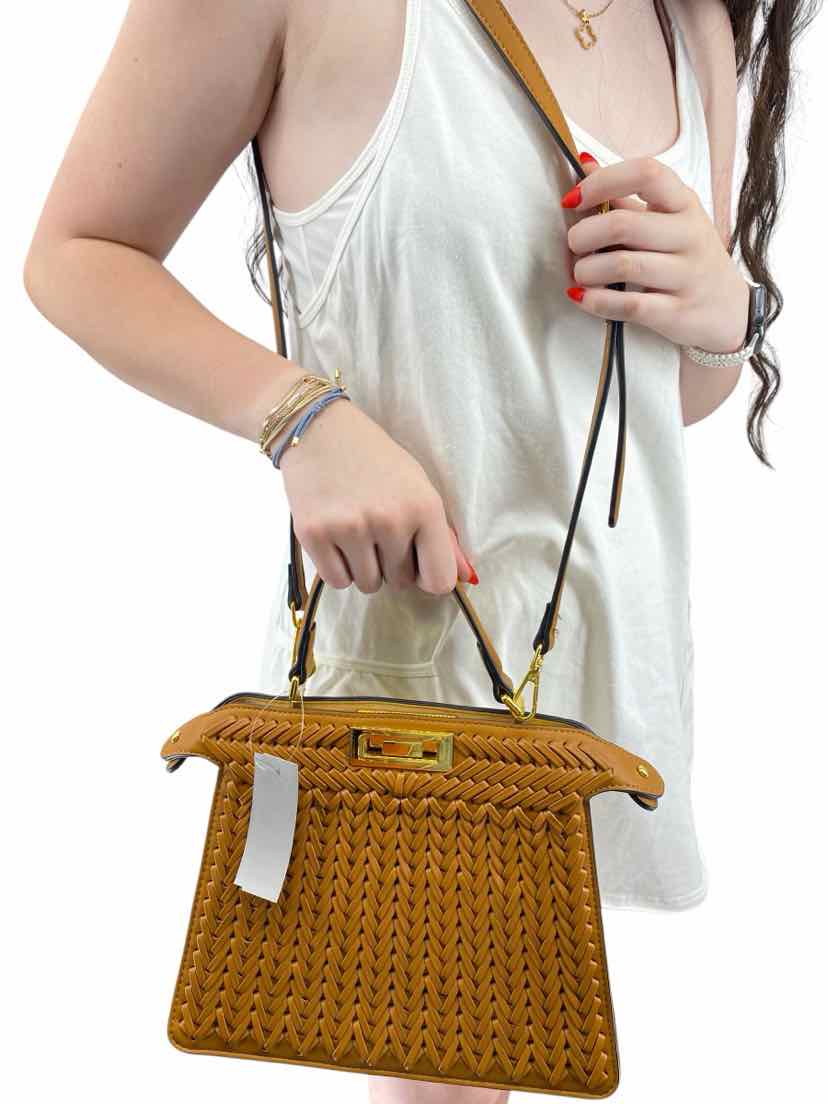None Ladies Woven Crossbody