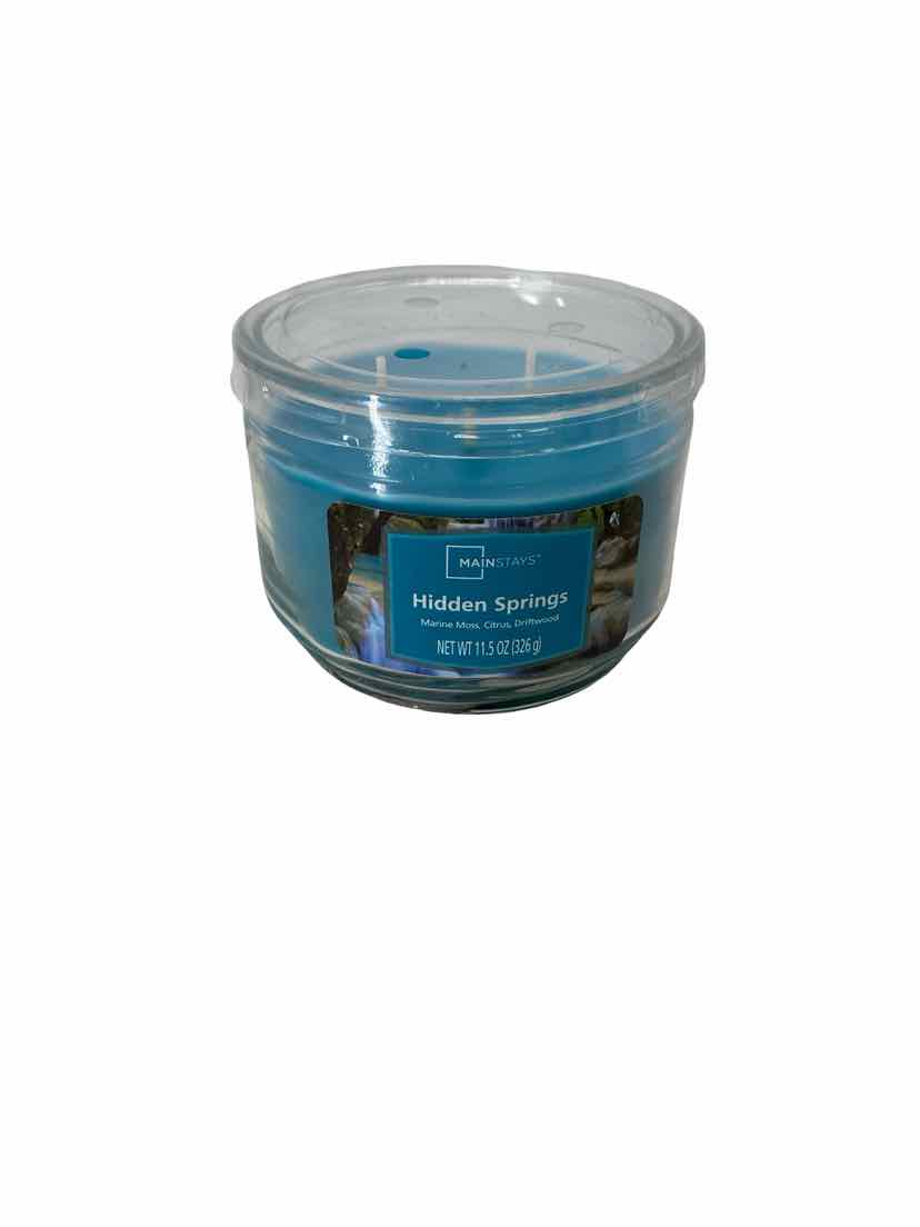 Mainstays Teal Hiddem Spring NEW Candle