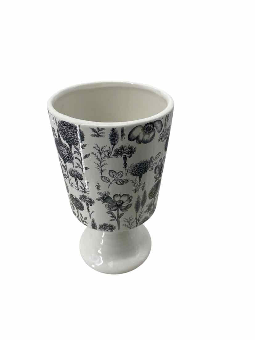 Marshalls White Floral Vase