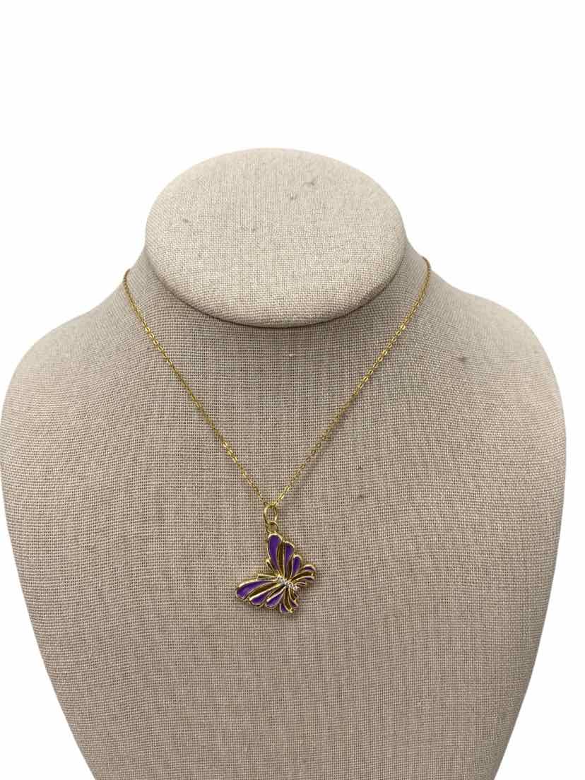 14kt GF Ladies Butterfly Necklace