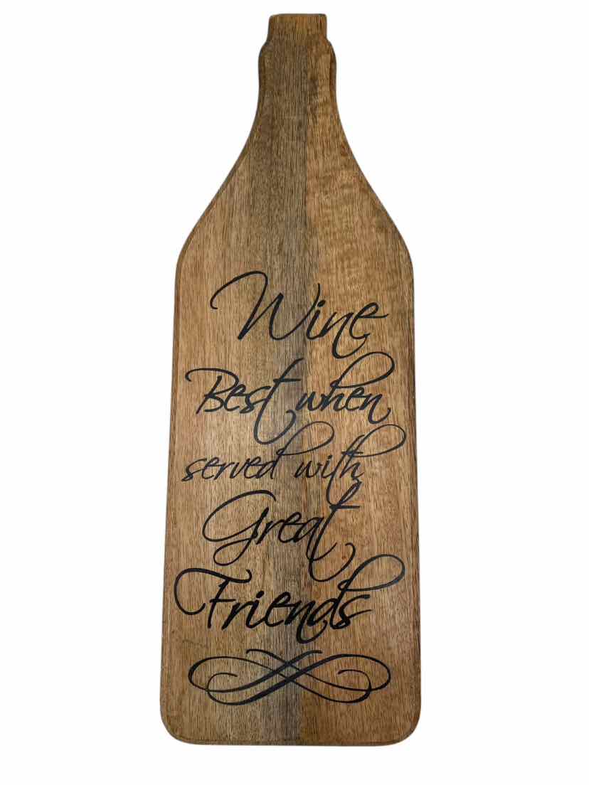 Mudpie Wooden Wine Table Decor