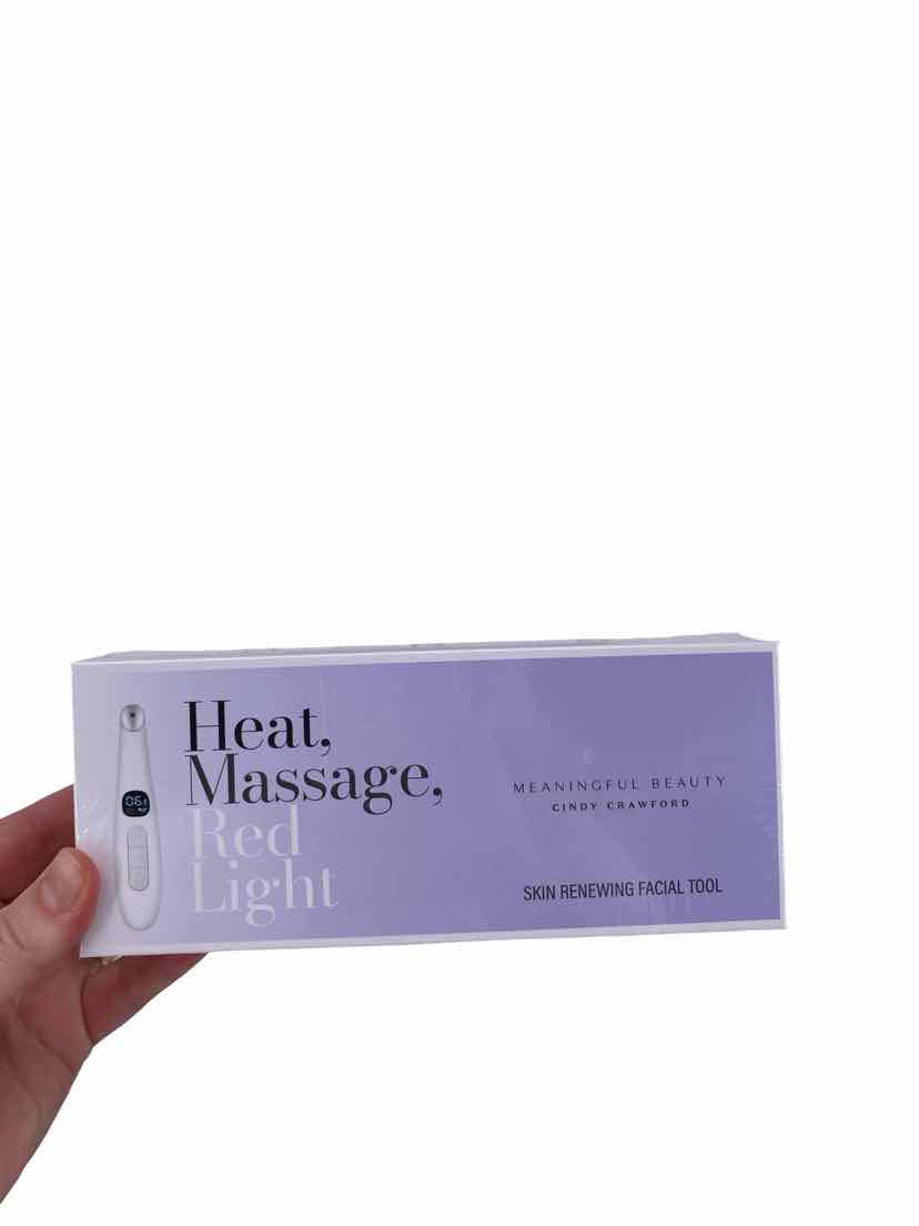 Cindy Crawford Heat Massage Red Light NEW Facial Tool