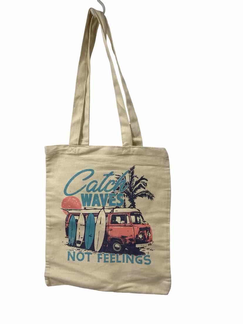 Tan Waves Tote