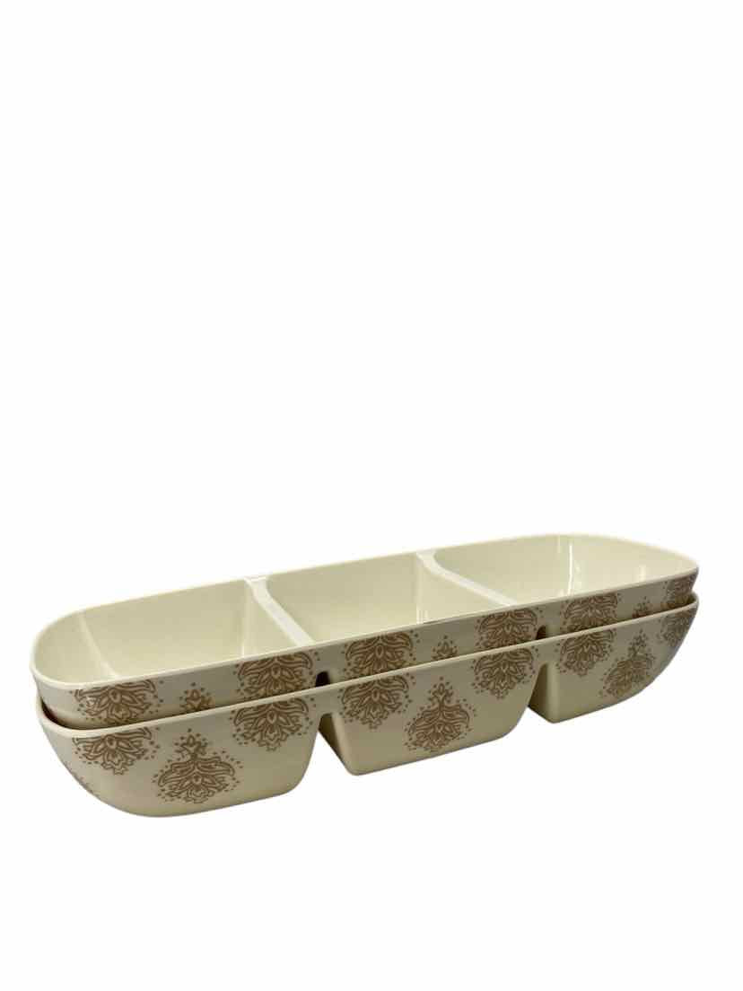 Home Cream Divided Tray
