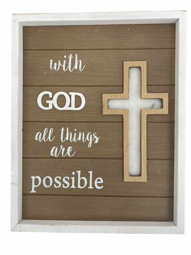 Tan with God... Wall Decor
