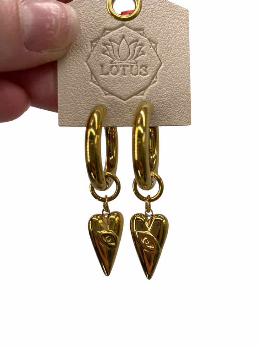 Lotus Ladies Heart NEW Earrings