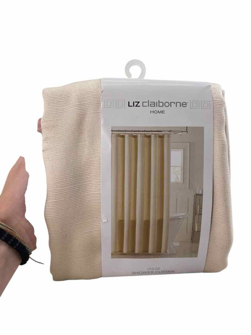 Liz Claiborne Tan NEW Shower Curtain