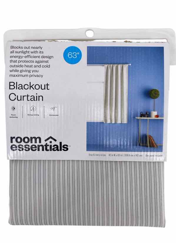 Room Essentials White Size 63" NEW Curtains