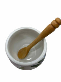 Portmeirion White Honey Pot