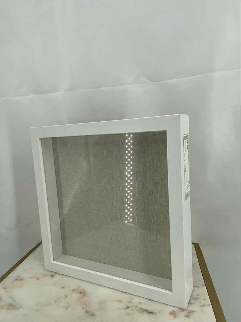 White shadow box