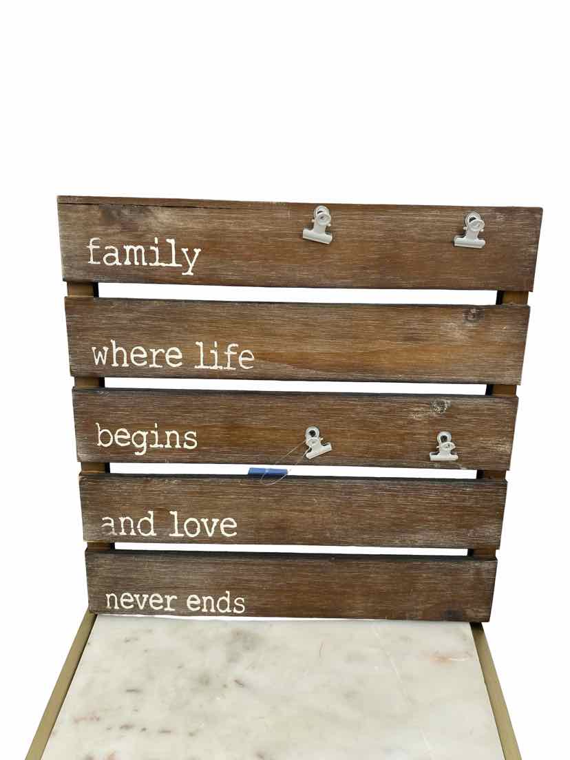Brown Family Size 14x14 Sign