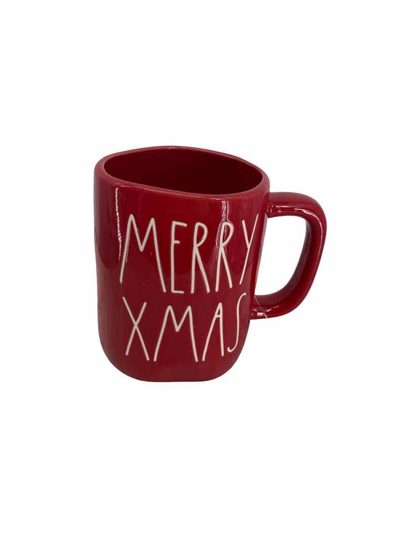 Rae Dunn Red Merry Xmas Mug
