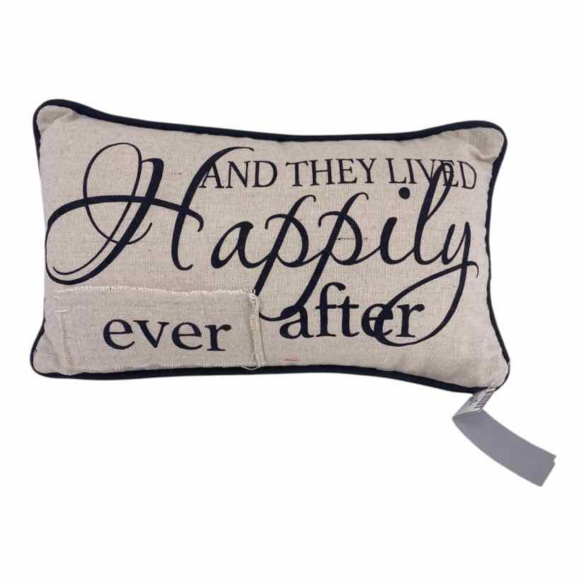 Tan And they lived Happy ever after Pillow