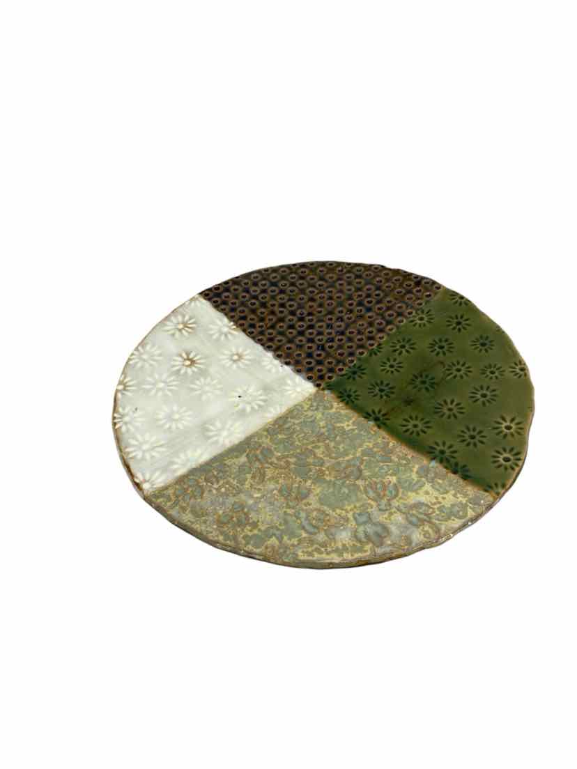 No Brand Green Plate Home Decor