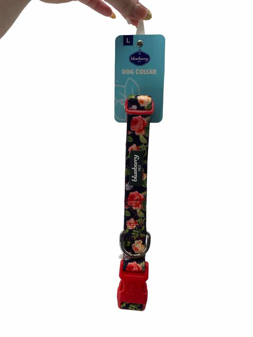 Blueberry PEt Black Size L NEW Dog Collar