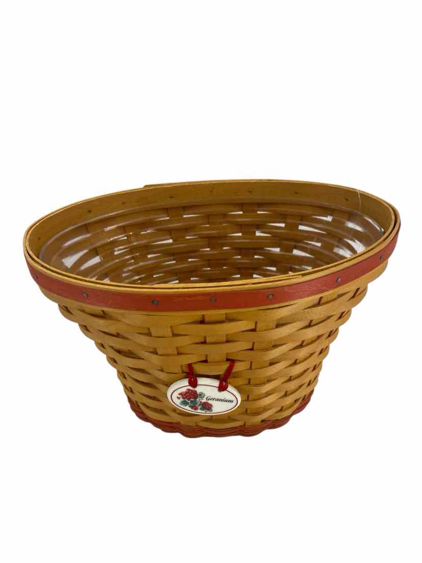 Longaberger Tan Geranium 2002 Basket