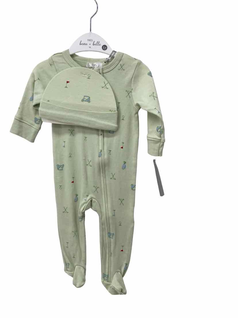 Tres beau et belle Kids Size 3-6m NEW 2 pc Pajama