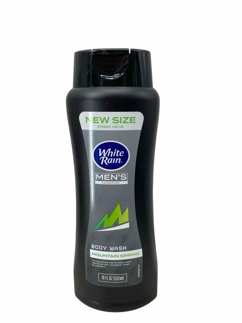 white rain Size 18 oz Black Men's NEW Body Wash