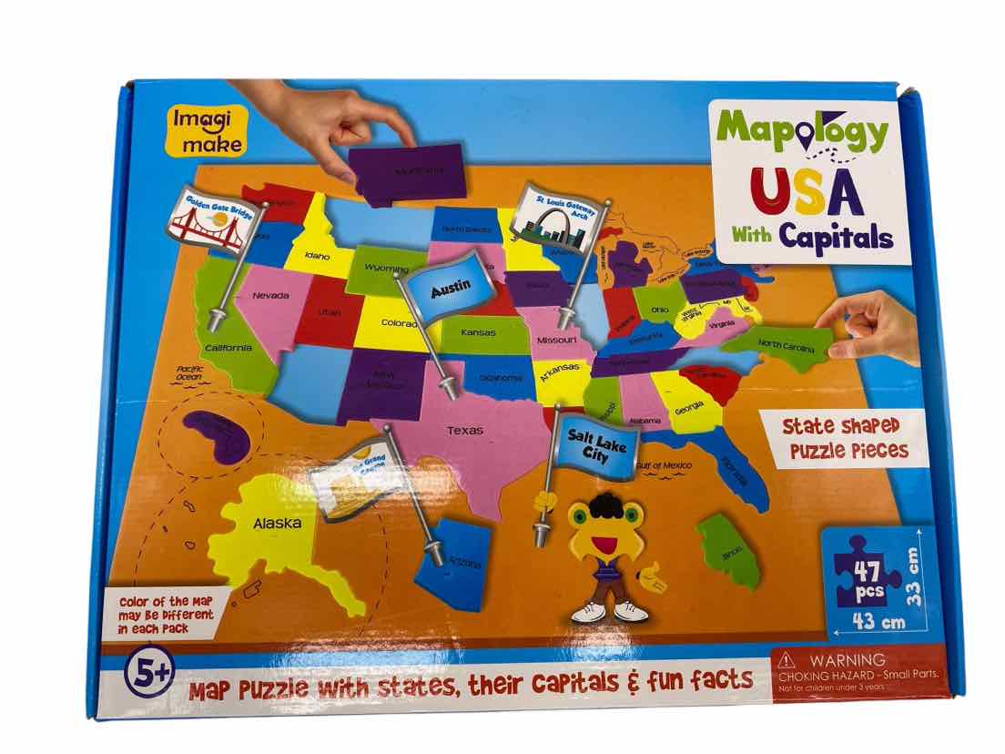 USA Capitals Map
