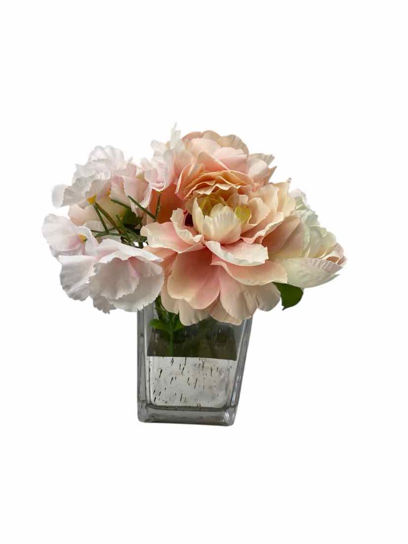 Peach In Vase Flower Decor