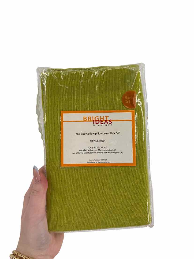 Jersey Knit body pillow Bright Idea Size 20"x54" NEW Pillow Case