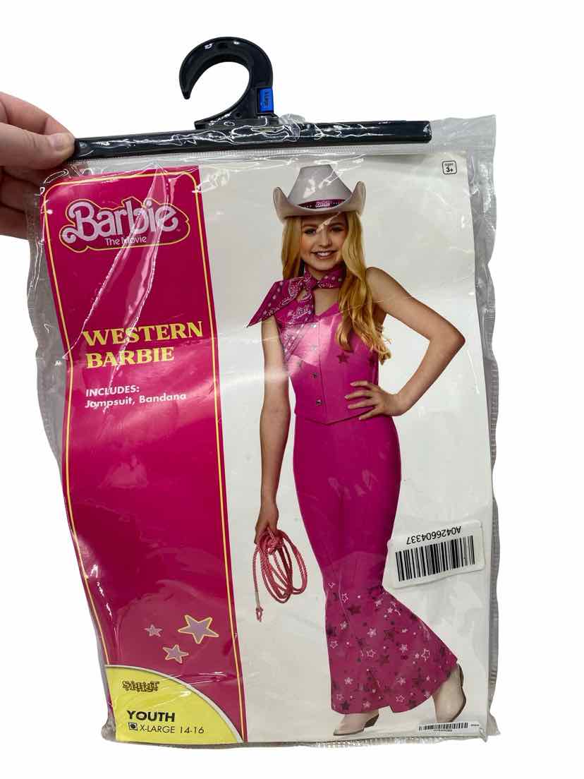 Western Barbie Kids Size 14/16 Costume