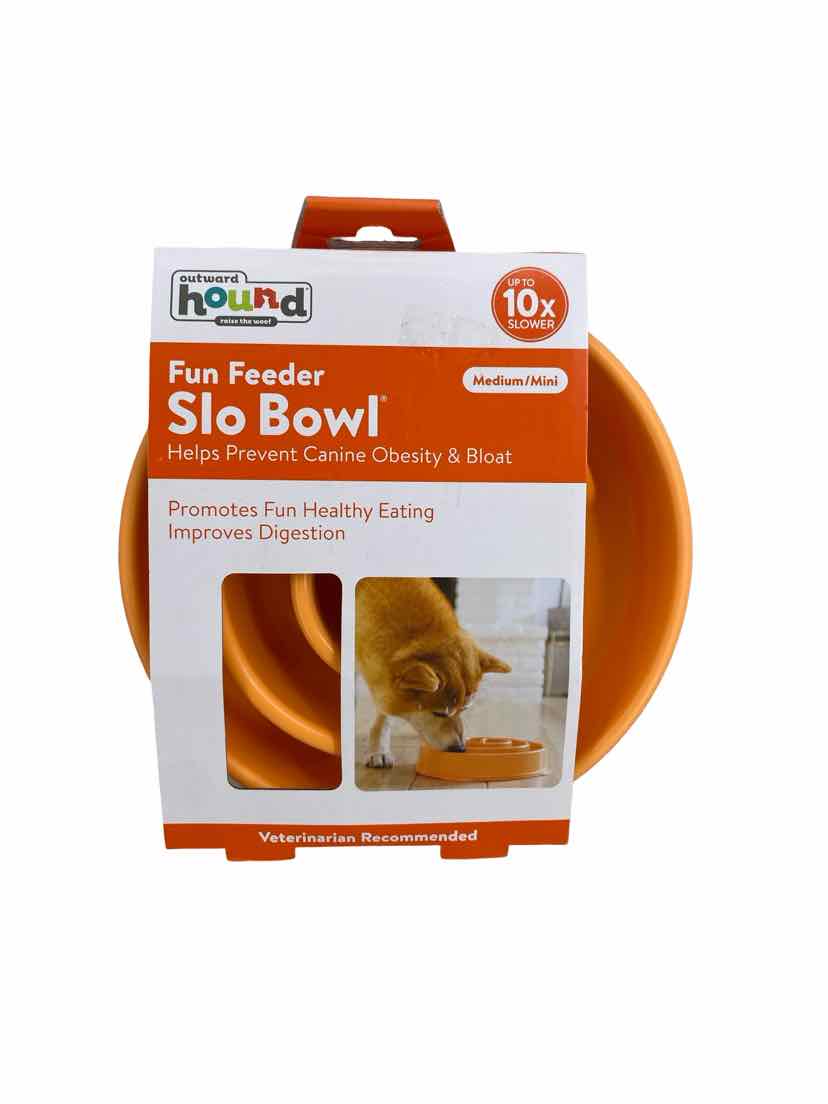 Outward Hound Orange NEW Dog Bowl