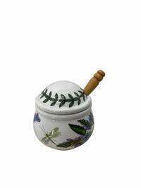 Portmeirion White Honey Pot